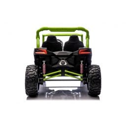 Buggy UTV XXL 24 Volts 14Ah Vert, buggy électrique enfant, version 2 places - 4 moteurs