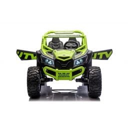 Buggy UTV XXL 24 Volts 14Ah Vert, buggy électrique enfant, version 2 places - 4 moteurs