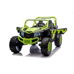 Buggy UTV XXL 24 Volts 14Ah Vert, buggy électrique enfant, version 2 places - 4 moteurs