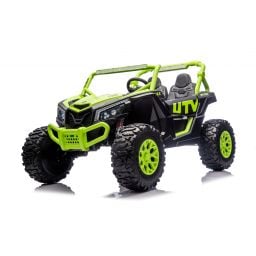 Buggy UTV XXL 24 Volts 14Ah Vert, buggy électrique enfant, version 2 places - 4 moteurs