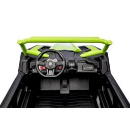 Buggy UTV XXL 24 Volts 14Ah Vert, buggy électrique enfant, version 2 places - 4 moteurs