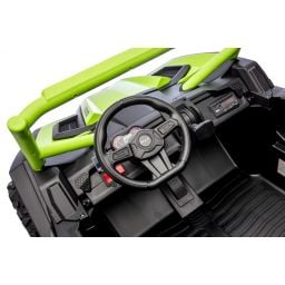 Buggy UTV XXL 24 Volts 14Ah Vert, buggy électrique enfant, version 2 places - 4 moteurs