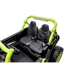 Buggy UTV XXL 24 Volts 14Ah Vert, buggy électrique enfant, version 2 places - 4 moteurs
