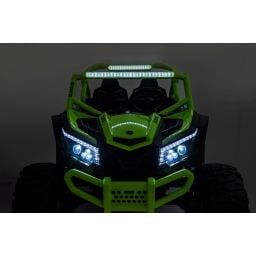 Buggy UTV XXL 24 Volts 14Ah Vert, buggy électrique enfant, version 2 places - 4 moteurs