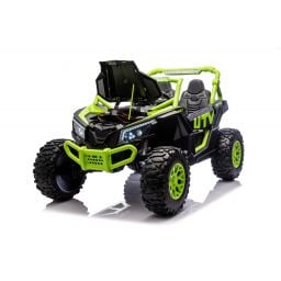 Buggy UTV XXL 24 Volts 14Ah Vert, buggy électrique enfant, version 2 places - 4 moteurs