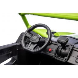 Buggy UTV XXL 24 Volts 14Ah Vert, buggy électrique enfant, version 2 places - 4 moteurs