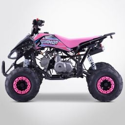 Quad enfant 125cc Typhon rose, quad essence enfant 10 à 16 ans