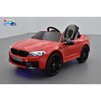 BMW M5 24 Volts rouge, voiture électrique enfant 24 Volts 1 place, 2 moteurs