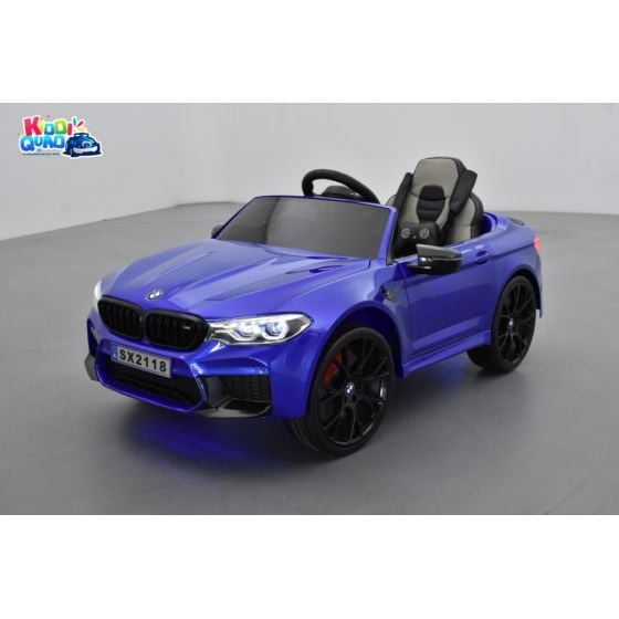 BMW M5 24 Volts bleu, voiture électrique enfant 24 Volts 1 place, 2 moteurs