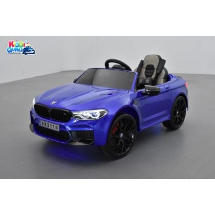 BMW M5 24 Volts bleu, voiture électrique enfant 24 Volts 1 place, 2 moteurs