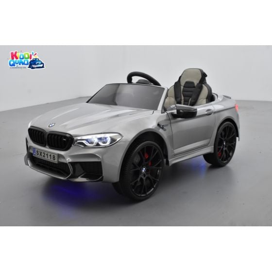 BMW M5 24 Volts gris, voiture électrique enfant 24 Volts 1 place, 2 moteurs