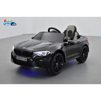 BMW M5 24 Volts noir, voiture électrique enfant 24 Volts 1 place, 2 moteurs