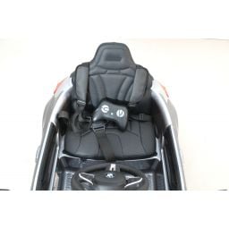 BMW M4 Gris métallisée, voiture électrique enfant 12 Volts télécommande parentale 2.4 Ghz, 2 moteurs