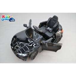 BMW M4 Noir métallisée, voiture électrique enfant 12 Volts télécommande parentale 2.4 Ghz, 2 moteurs