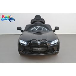 BMW M4 Noir métallisée, voiture électrique enfant 12 Volts télécommande parentale 2.4 Ghz, 2 moteurs