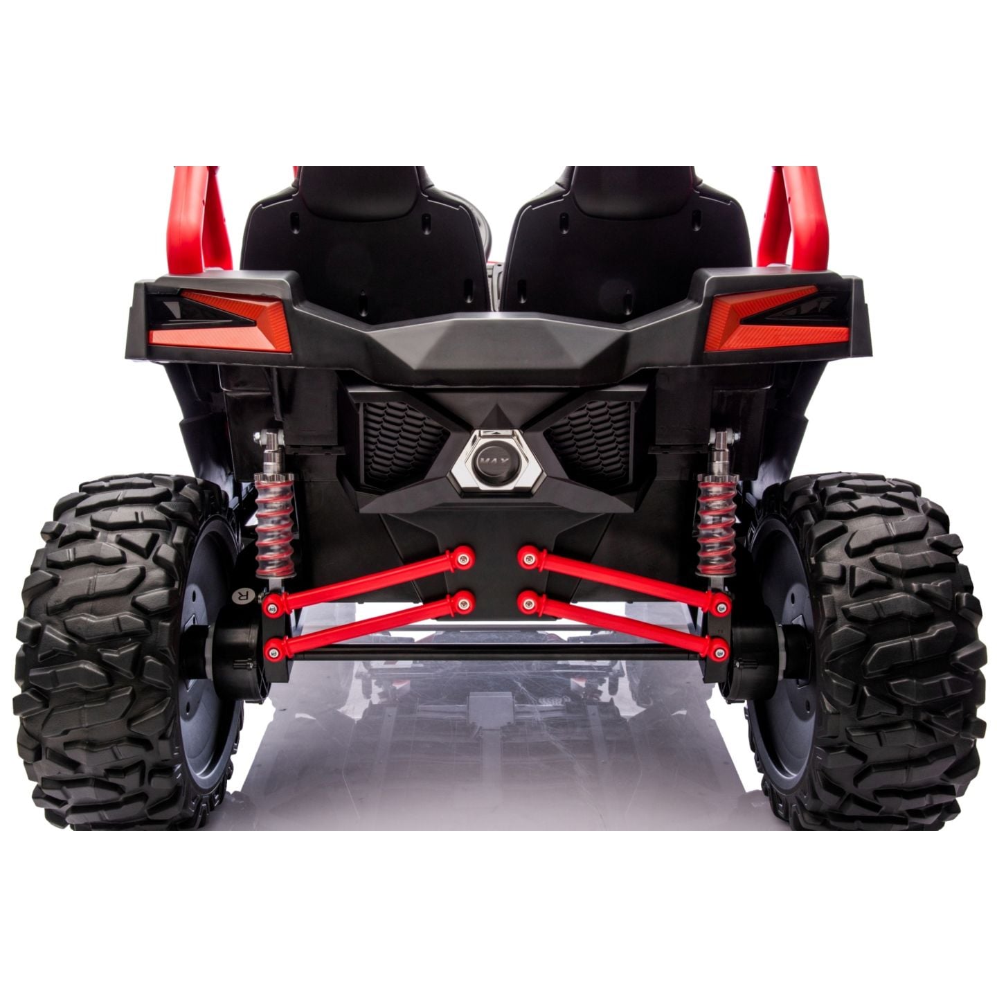 Buggy UTV XXL 24 Volts 14Ah Rouge/Blanc, buggy électrique enfant, version 2 places - 4 moteurs
