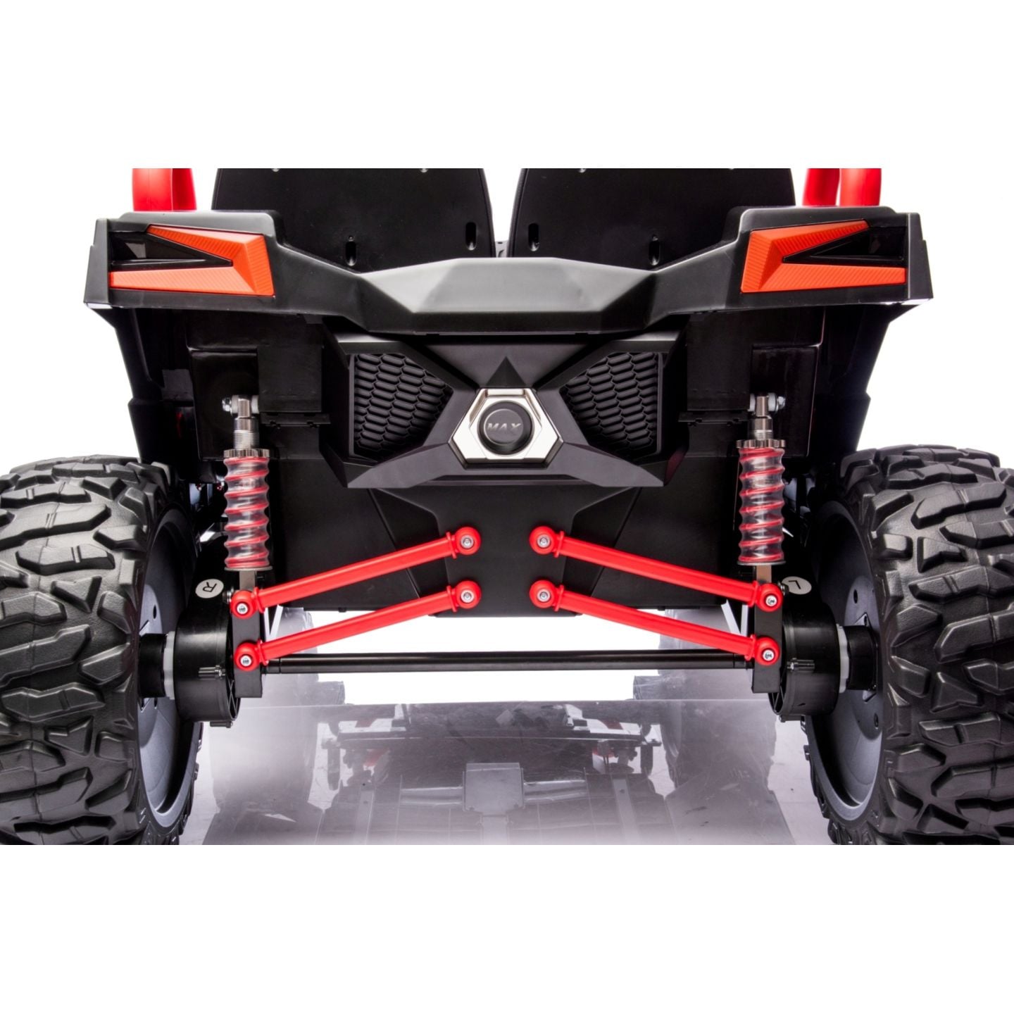 Buggy UTV XXL 24 Volts 14Ah Rouge/Noir, buggy électrique enfant, version 2 places - 4 moteurs