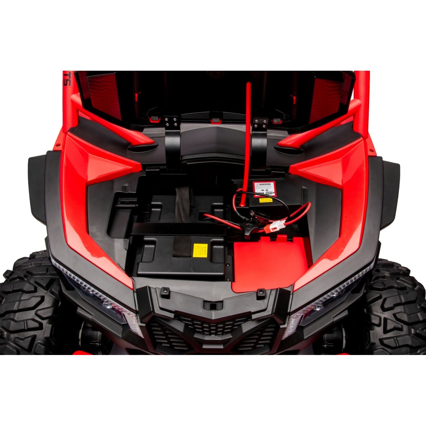 Buggy UTV XXL 24 Volts 14Ah Rouge/Noir, buggy électrique enfant, version 2 places - 4 moteurs