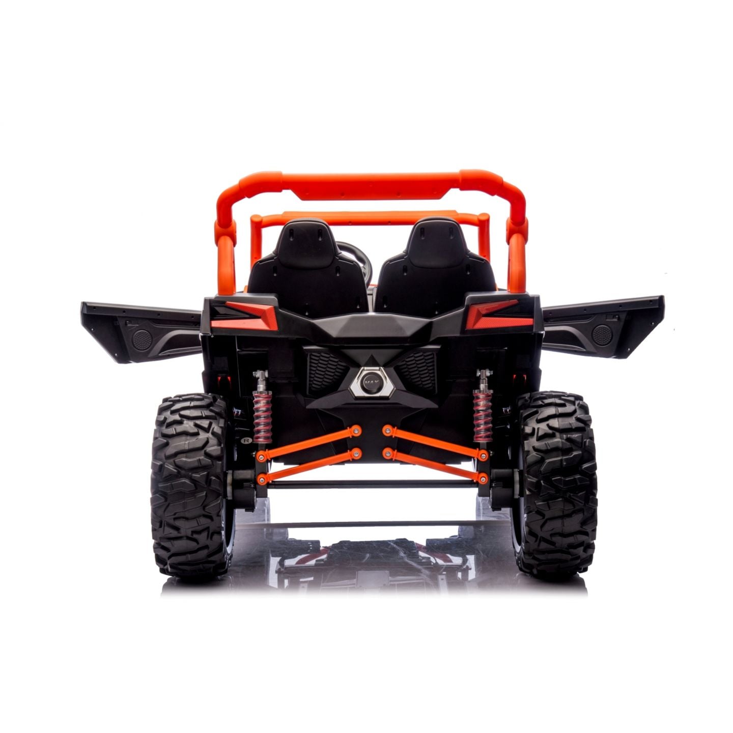 Buggy UTV XXL 24 Volts 14Ah Orange, buggy électrique enfant, version 2 places - 4 moteurs