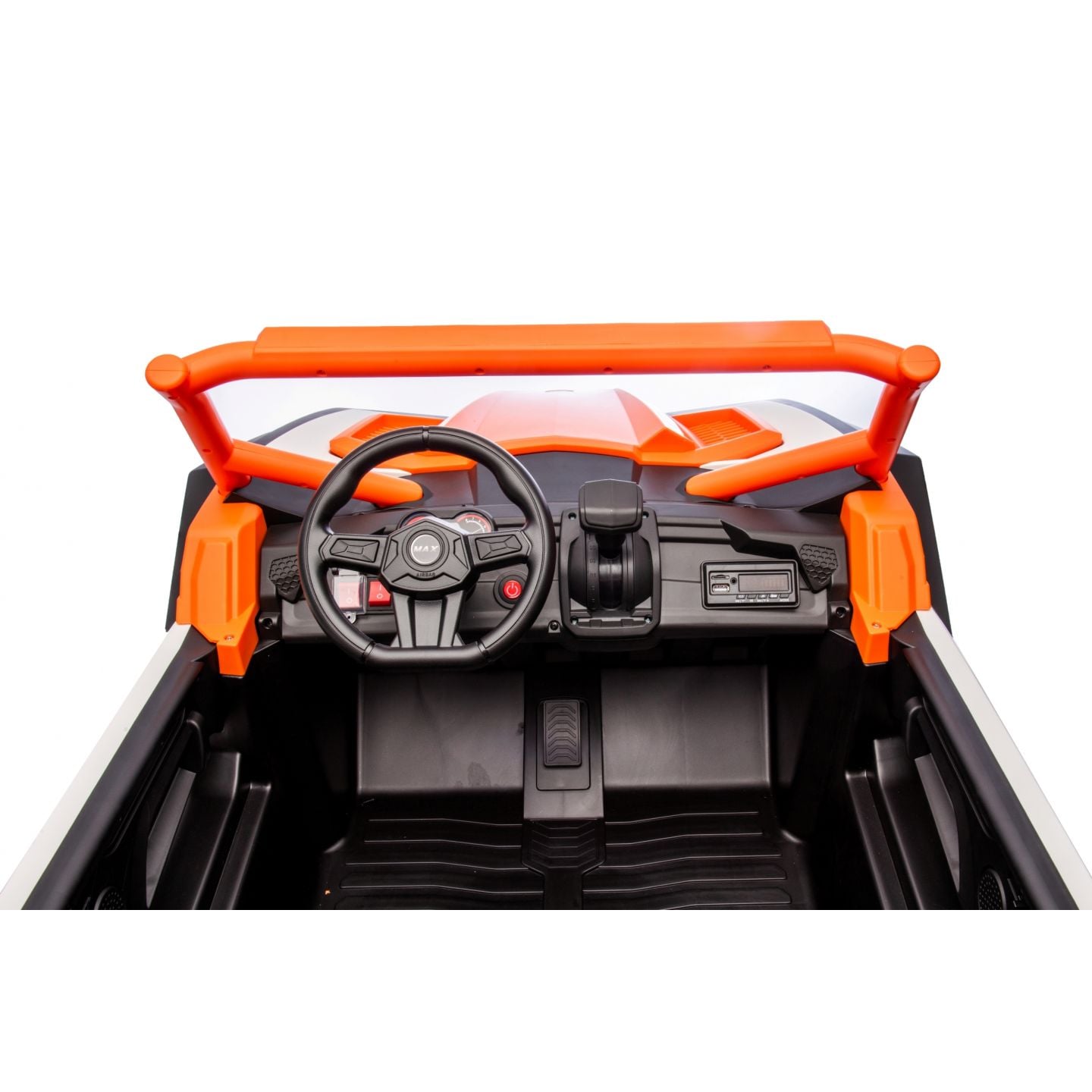 Buggy UTV XXL 24 Volts 14Ah Orange, buggy électrique enfant, version 2 places - 4 moteurs