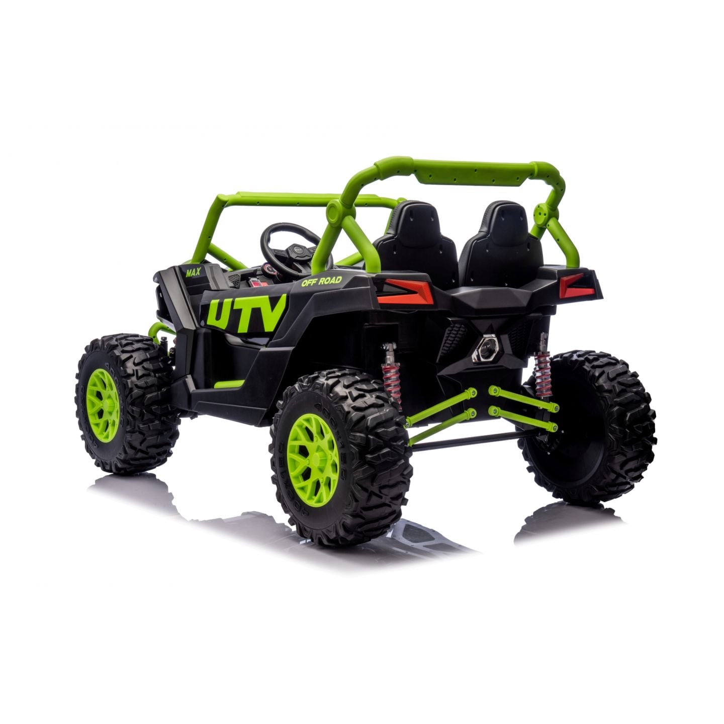 Buggy UTV XXL 24 Volts 14Ah Vert, buggy électrique enfant, version 2 places - 4 moteurs