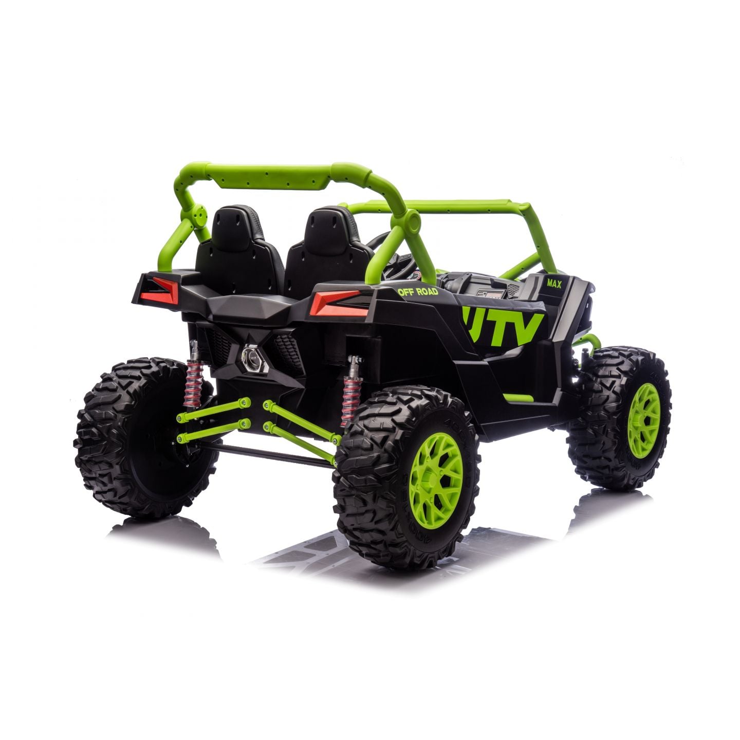Buggy UTV XXL 24 Volts 14Ah Vert, buggy électrique enfant, version 2 places - 4 moteurs