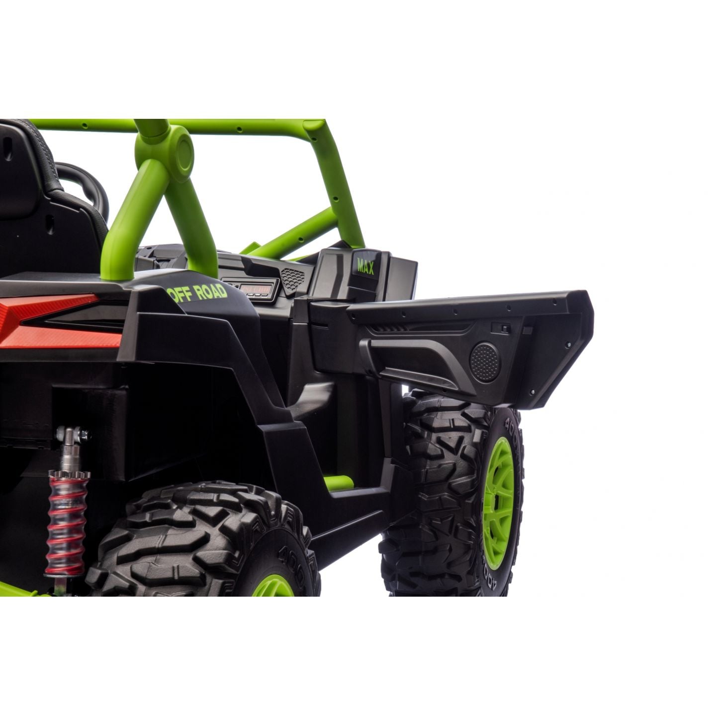 Buggy UTV XXL 24 Volts 14Ah Vert, buggy électrique enfant, version 2 places - 4 moteurs