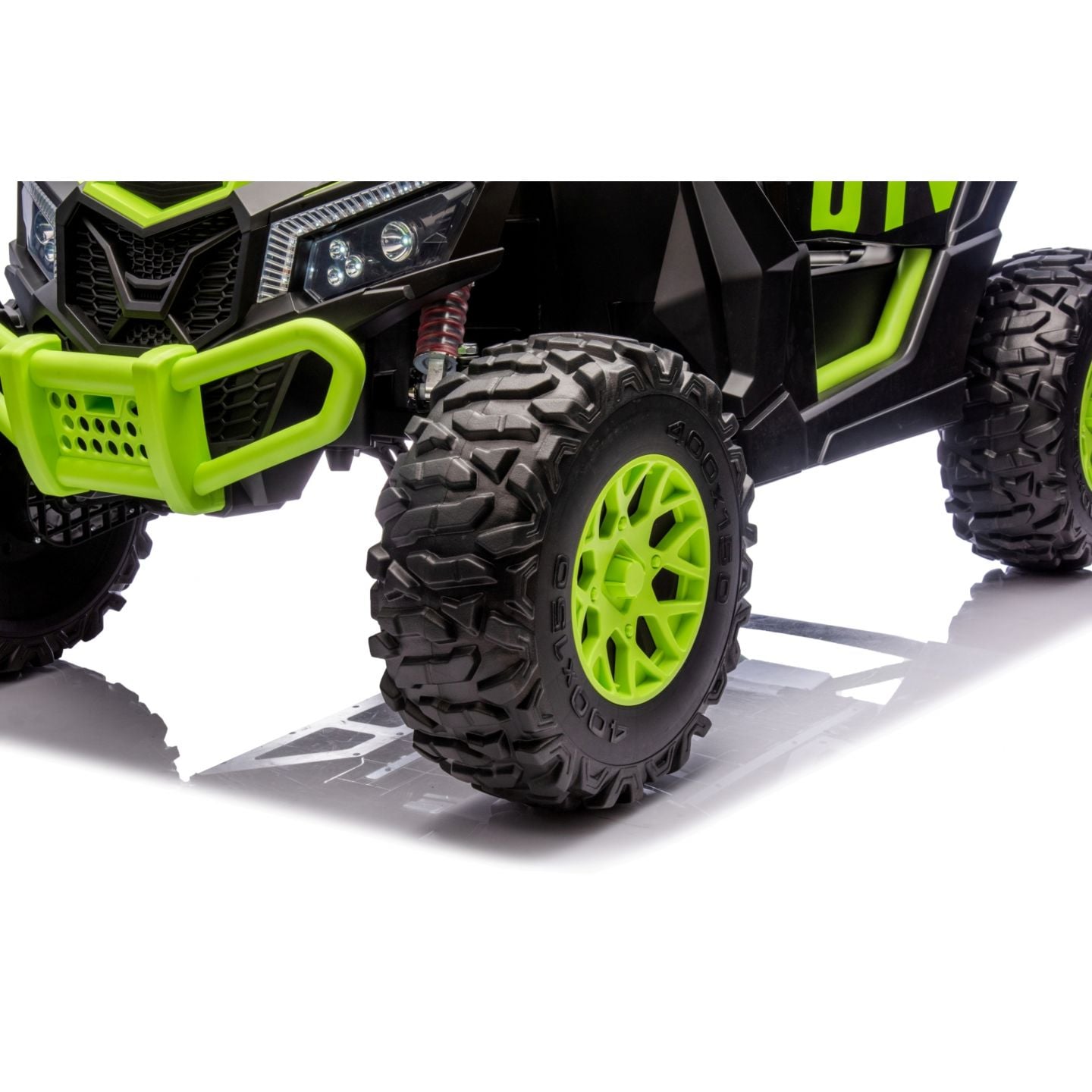 Buggy UTV XXL 24 Volts 14Ah Vert, buggy électrique enfant, version 2 places - 4 moteurs
