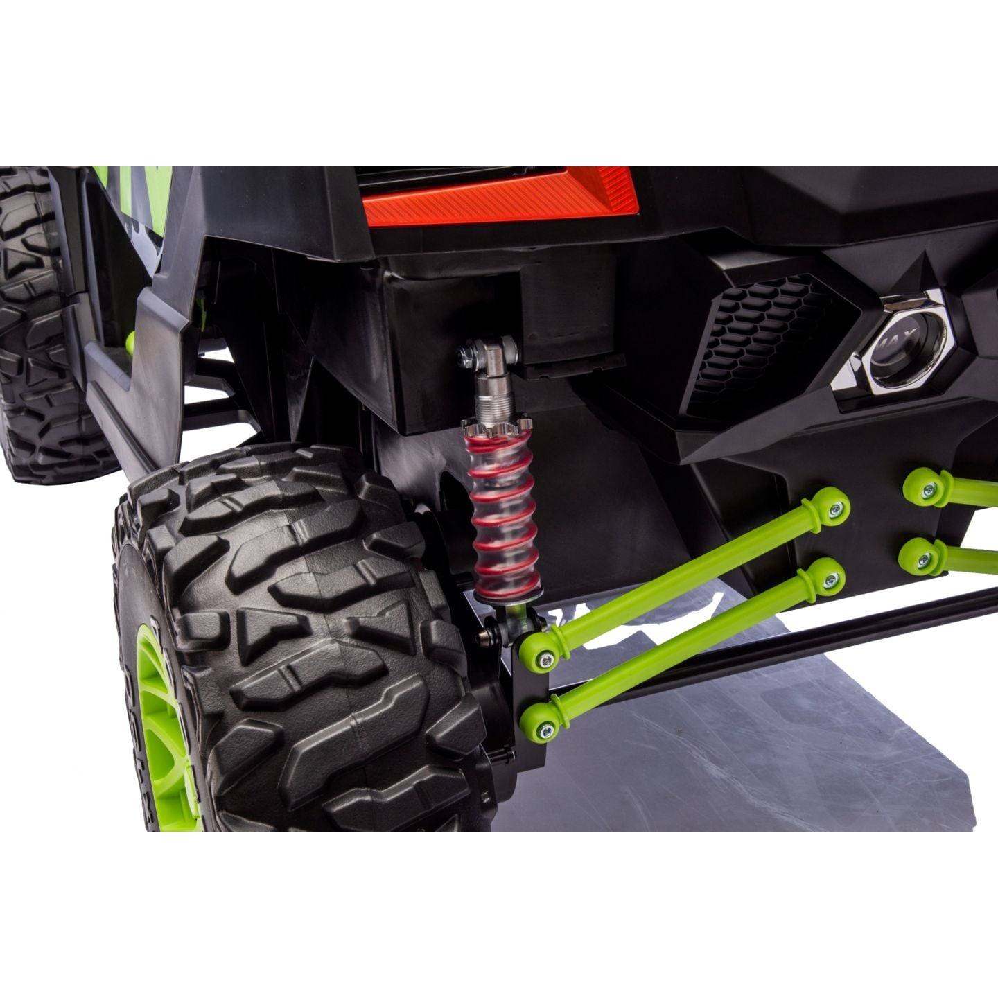 Buggy UTV XXL 24 Volts 14Ah Vert, buggy électrique enfant, version 2 places - 4 moteurs