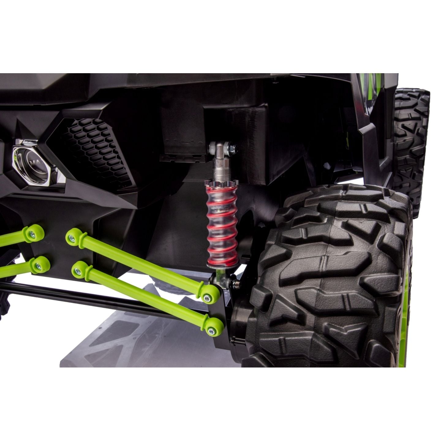 Buggy UTV XXL 24 Volts 14Ah Vert, buggy électrique enfant, version 2 places - 4 moteurs