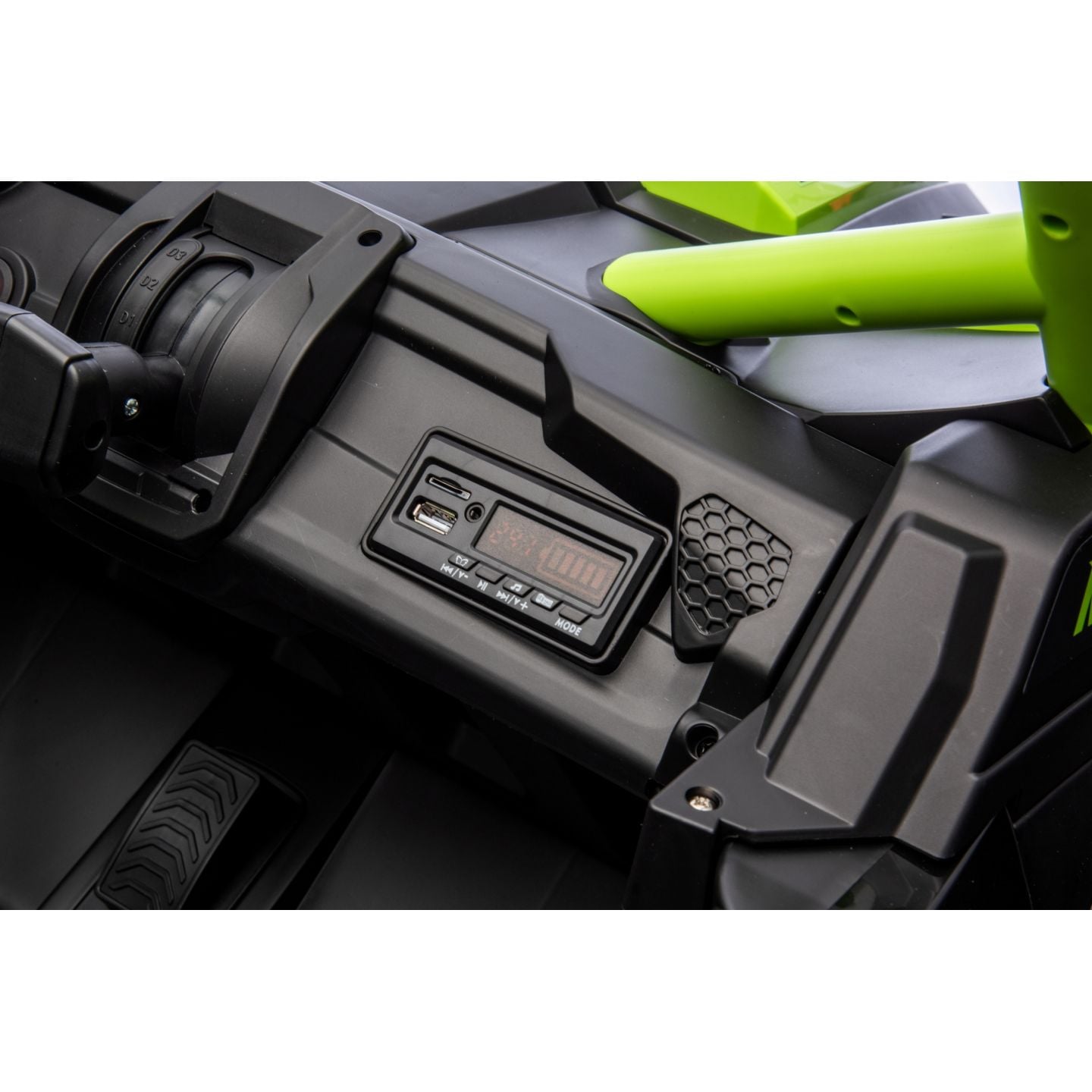 Buggy UTV XXL 24 Volts 14Ah Vert, buggy électrique enfant, version 2 places - 4 moteurs