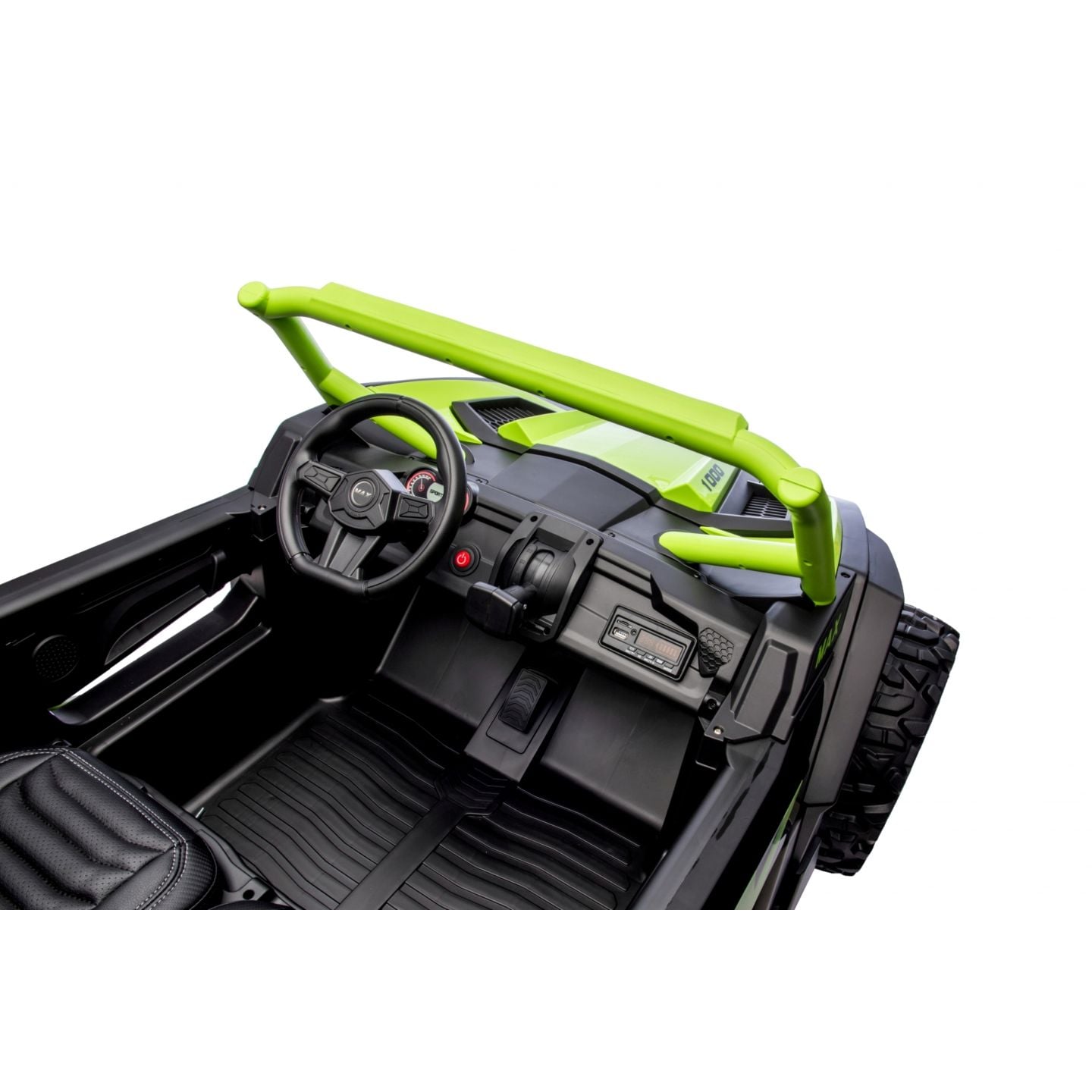 Buggy UTV XXL 24 Volts 14Ah Vert, buggy électrique enfant, version 2 places - 4 moteurs