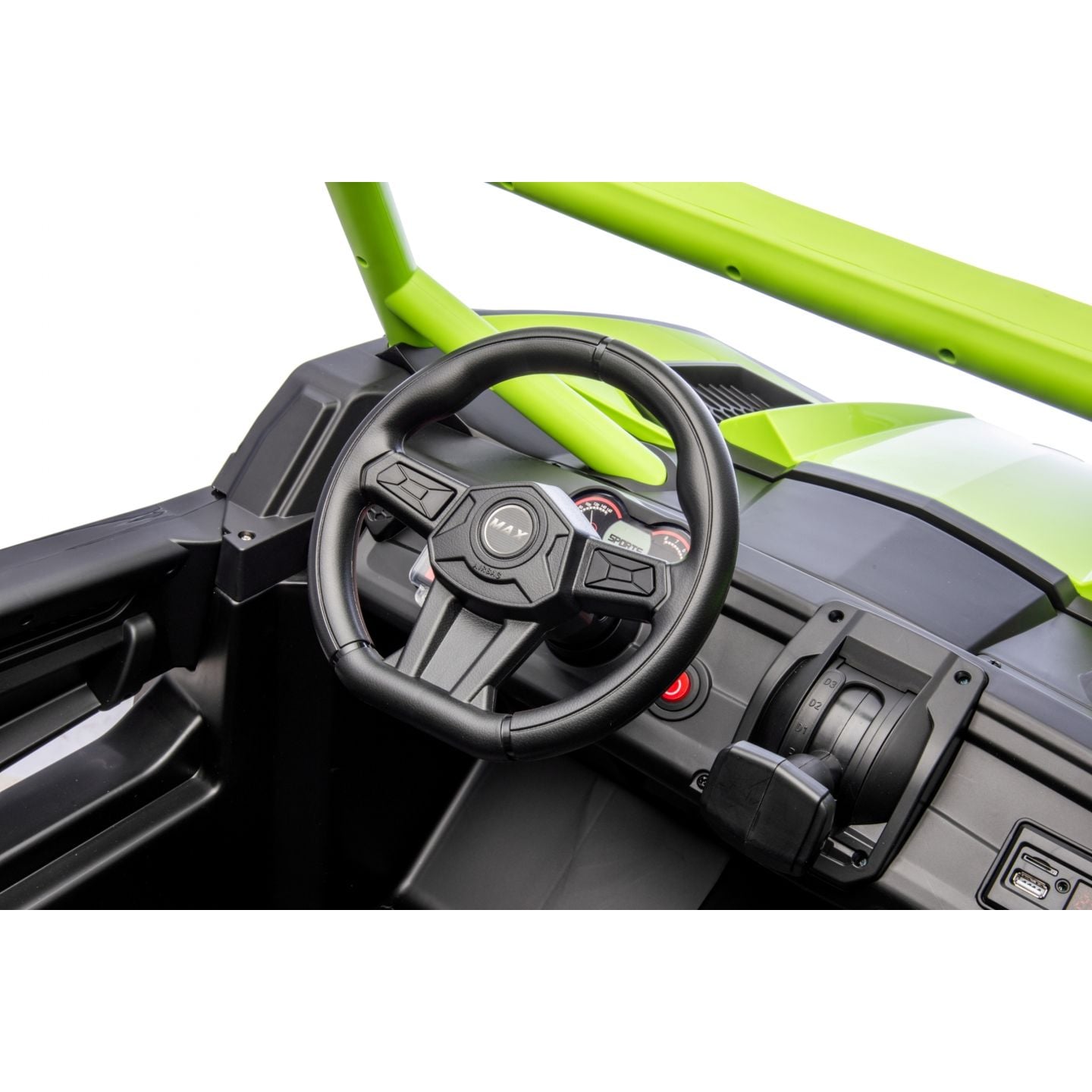 Buggy UTV XXL 24 Volts 14Ah Vert, buggy électrique enfant, version 2 places - 4 moteurs