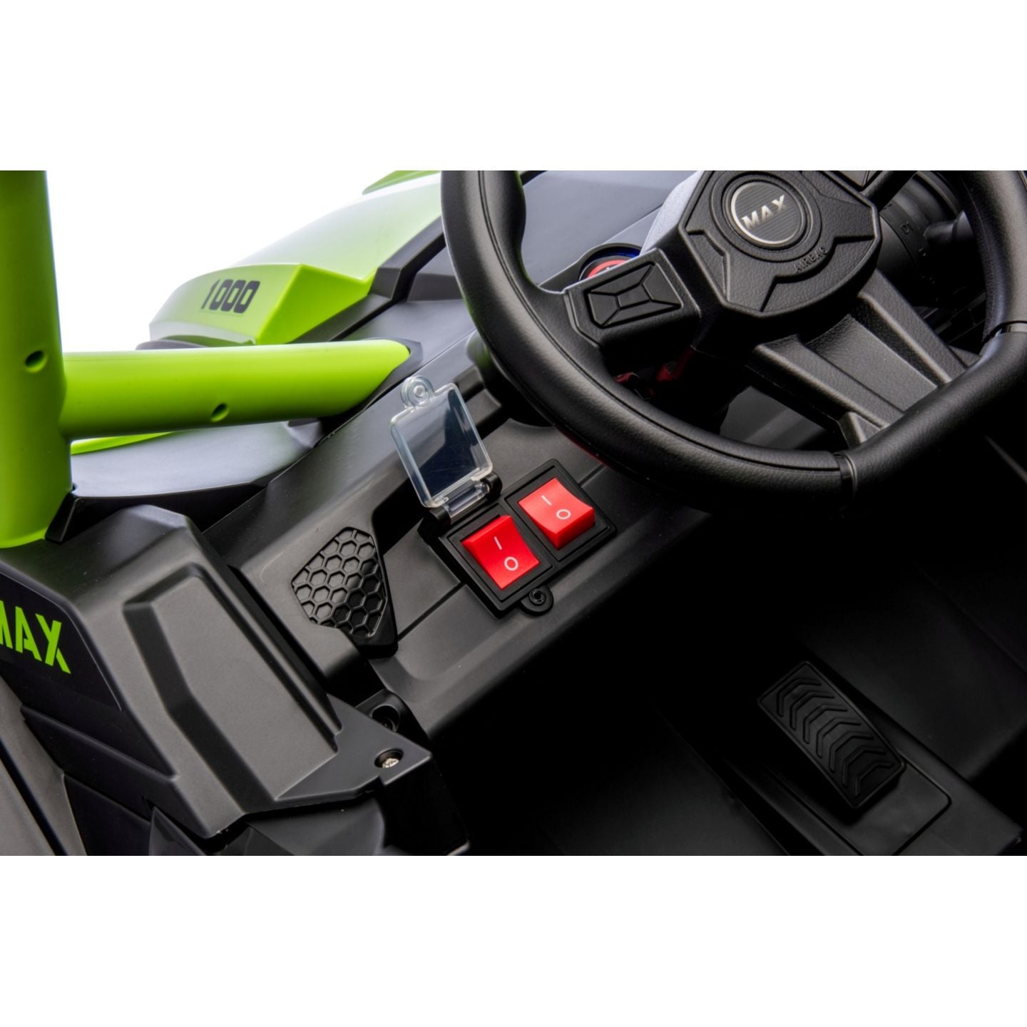 Buggy UTV XXL 24 Volts 14Ah Vert, buggy électrique enfant, version 2 places - 4 moteurs
