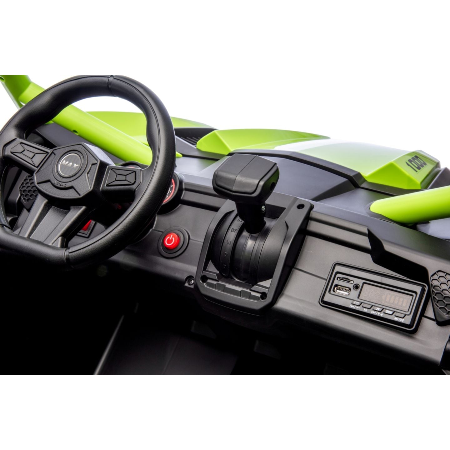 Buggy UTV XXL 24 Volts 14Ah Vert, buggy électrique enfant, version 2 places - 4 moteurs