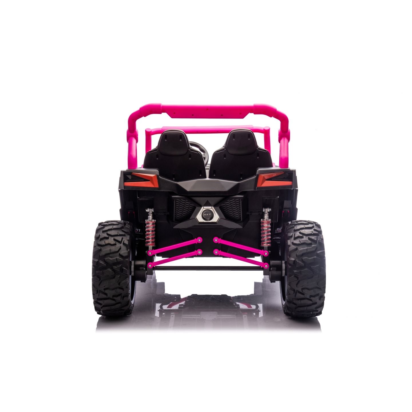 Buggy UTV XXL 24 Volts 14Ah Rose, buggy électrique enfant, version 2 places - 4 moteurs