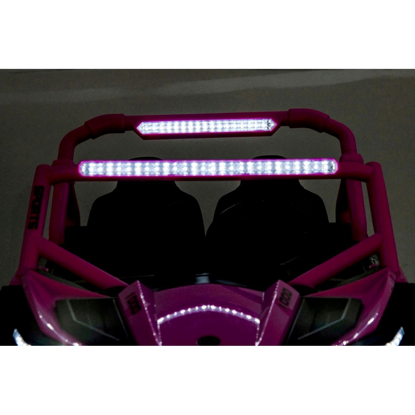 Buggy UTV XXL 24 Volts 14Ah Rose, buggy électrique enfant, version 2 places - 4 moteurs