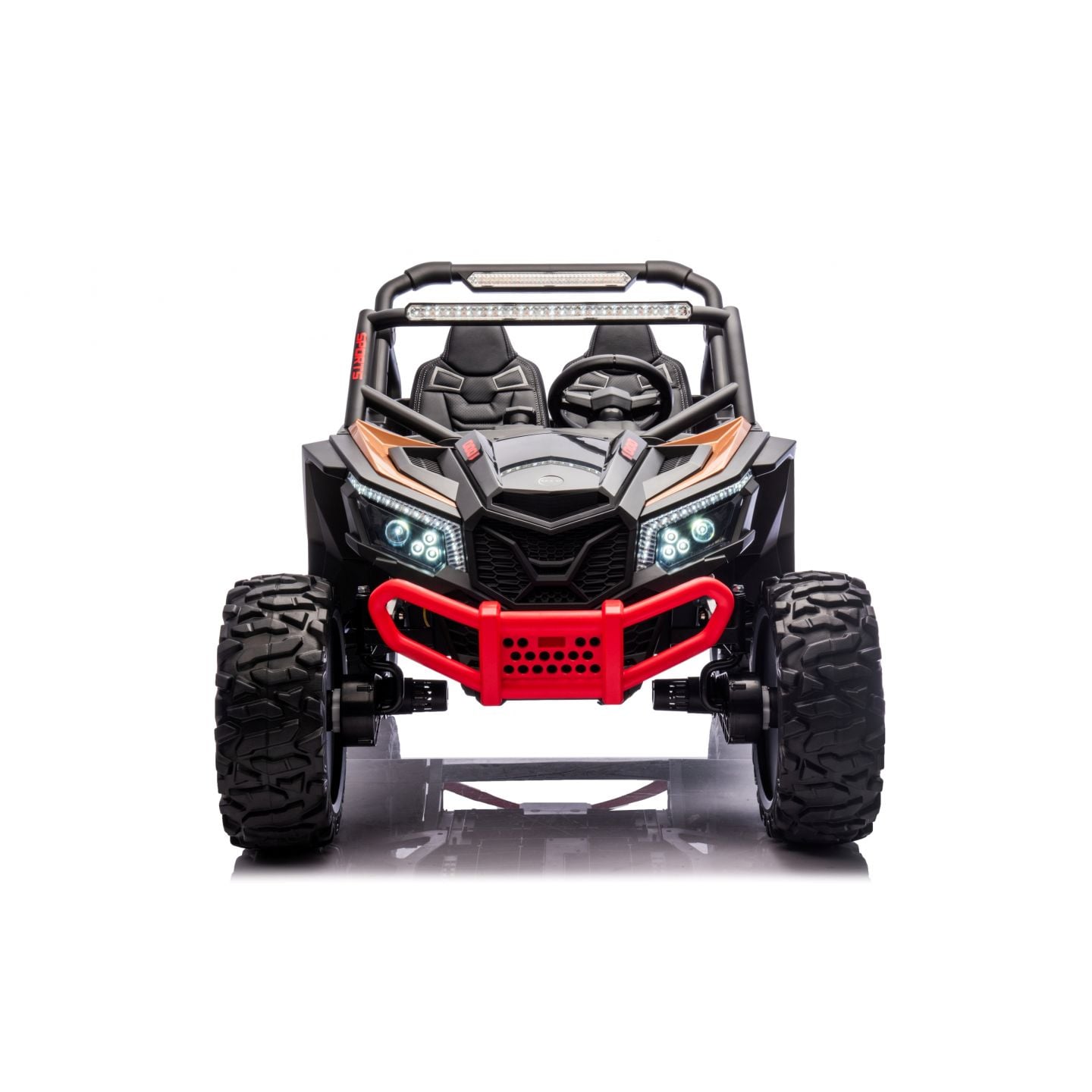 Buggy UTV XXL 24 Volts 14Ah Noir, buggy électrique enfant, version 2 places - 4 moteurs