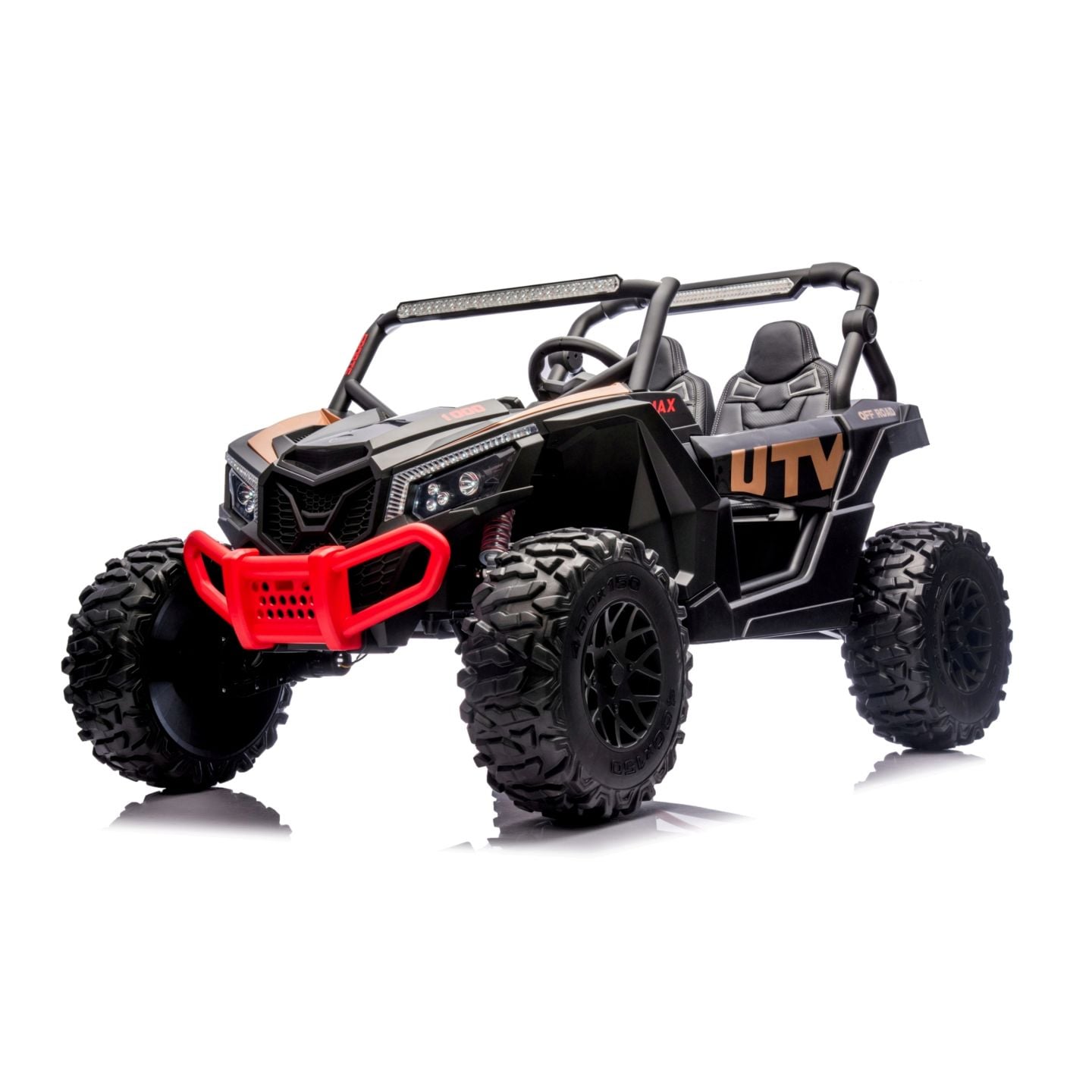 Buggy UTV XXL 24 Volts 14Ah Noir, buggy électrique enfant, version 2 places - 4 moteurs