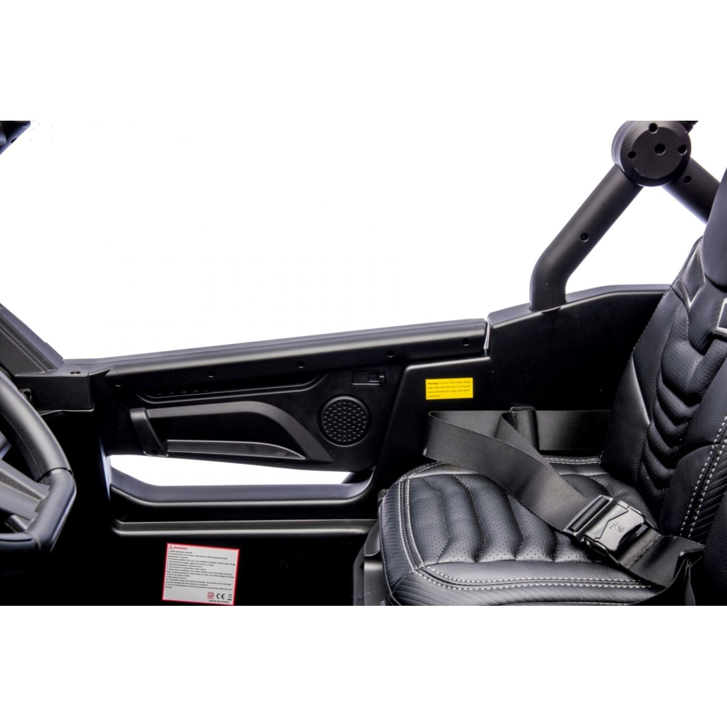 Buggy UTV XXL 24 Volts 14Ah Noir, buggy électrique enfant, version 2 places - 4 moteurs