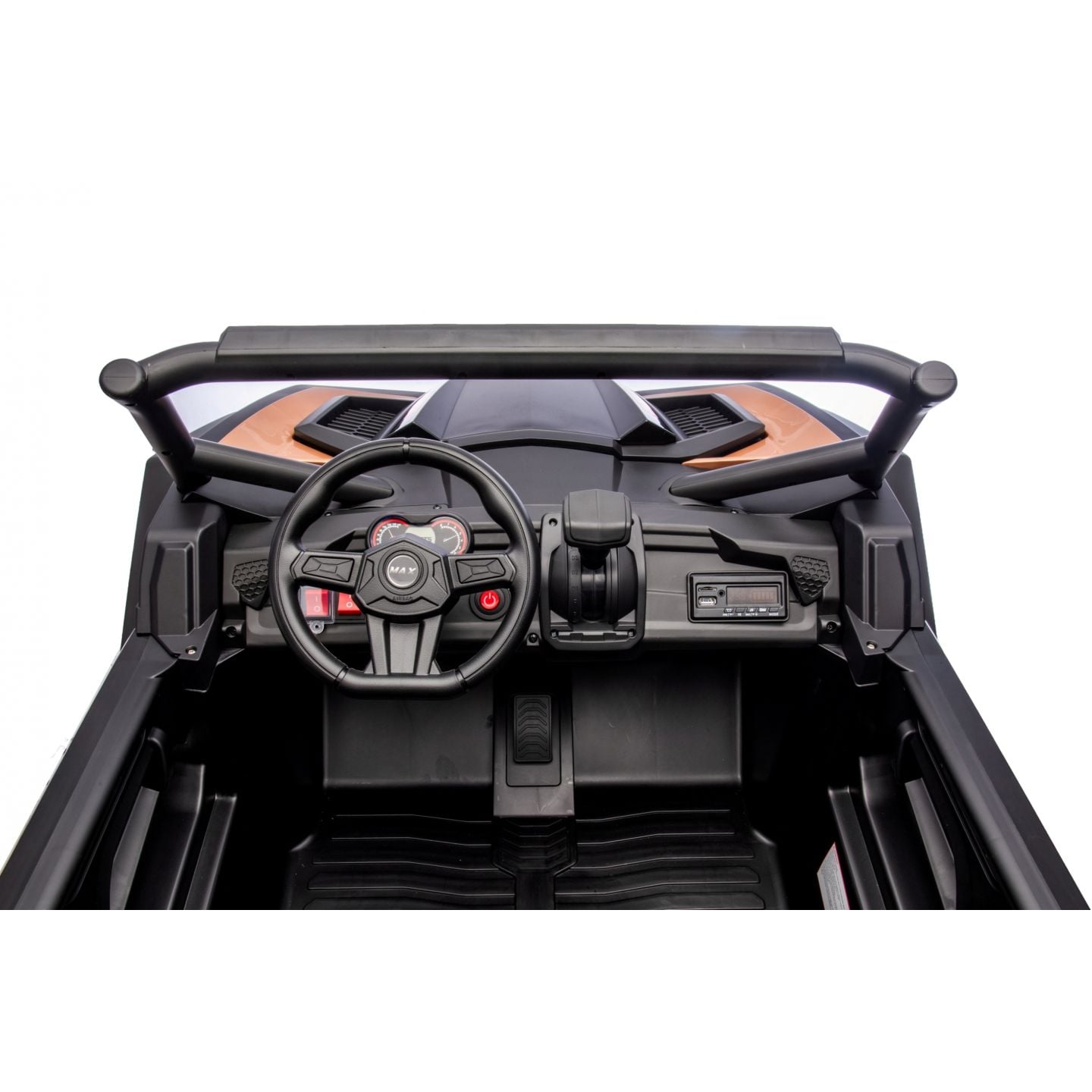 Buggy UTV XXL 24 Volts 14Ah Noir, buggy électrique enfant, version 2 places - 4 moteurs