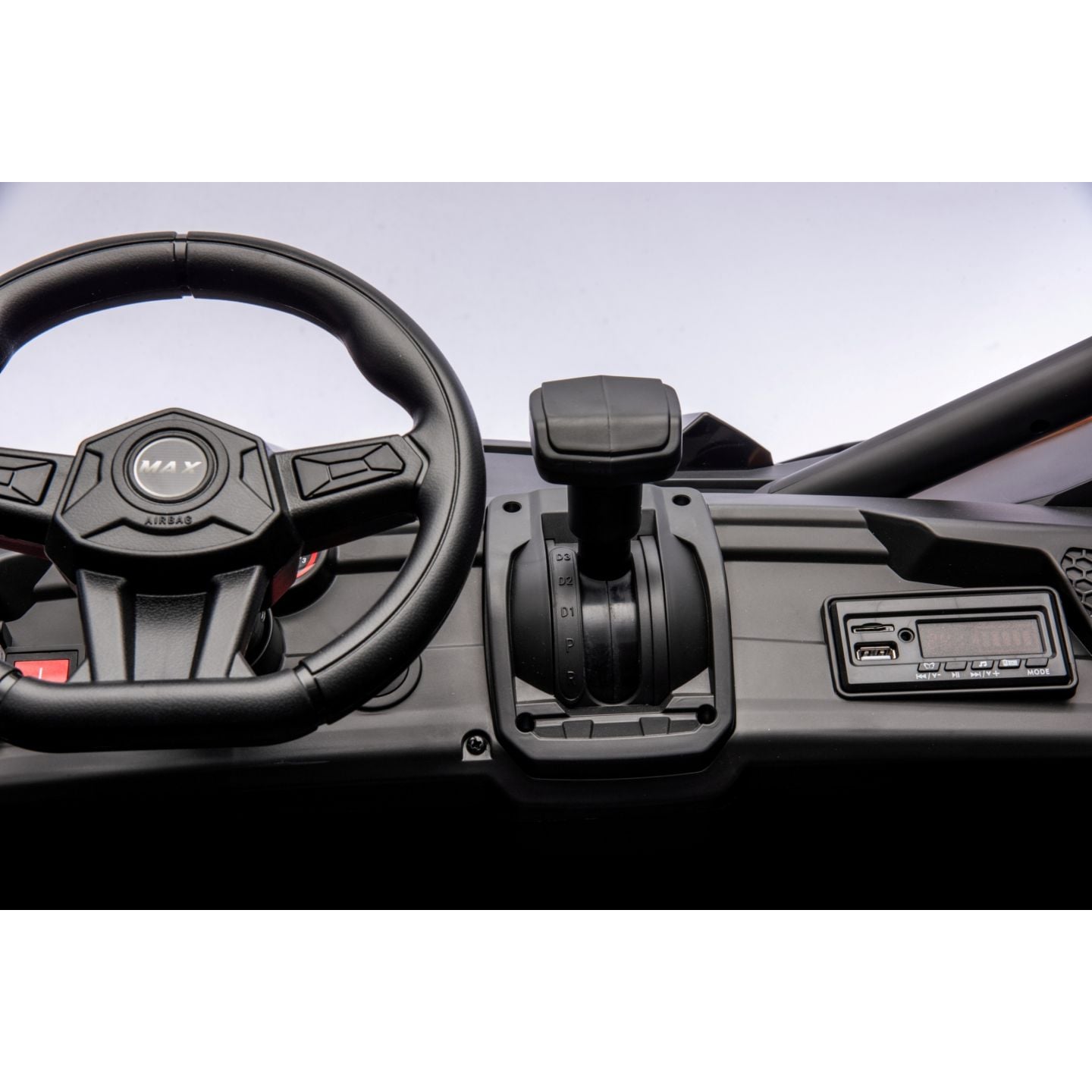 Buggy UTV XXL 24 Volts 14Ah Noir, buggy électrique enfant, version 2 places - 4 moteurs