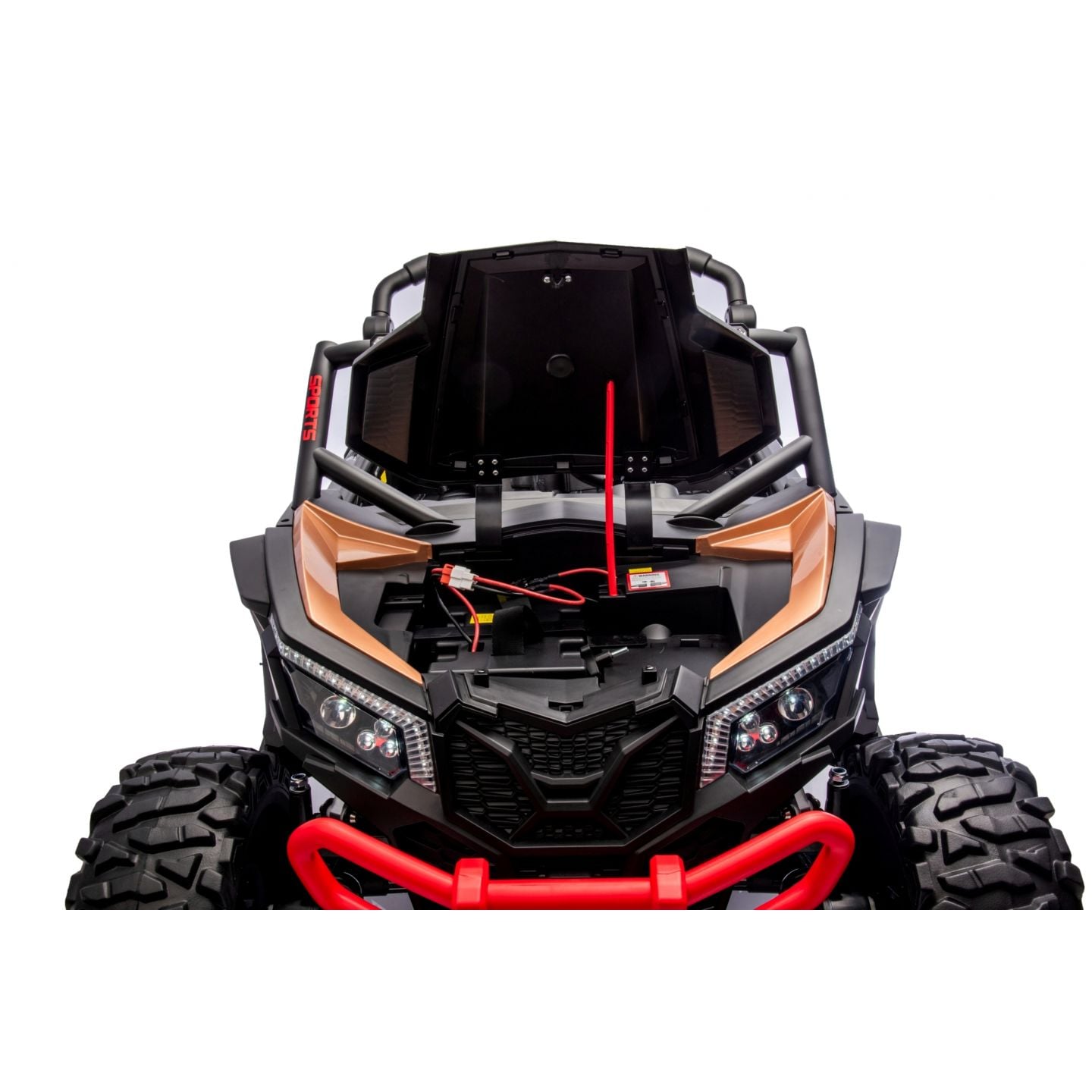 Buggy UTV XXL 24 Volts 14Ah Noir, buggy électrique enfant, version 2 places - 4 moteurs