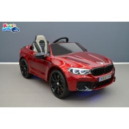 BMW M5 24 Volts rouge, voiture électrique enfant 24 Volts 1 place, 2 moteurs