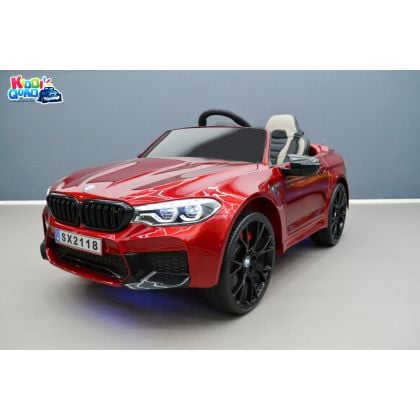 Pack BMW M5 Rouge + 2ème chargeur + 2ème pack batterie + housse + plaques