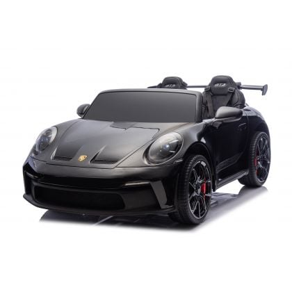 Porsche 911 GT3 2 places Noir Métallisé, voiture électrique pour enfant, 24 volts - 4 moteurs