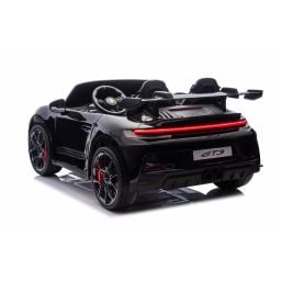 Porsche 911 GT3 2 places Noir Métallisé, voiture électrique pour enfant, 24 volts - 4 moteurs