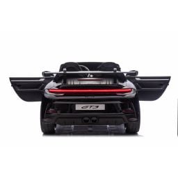 Porsche 911 GT3 2 places Noir Métallisé, voiture électrique pour enfant, 24 volts - 4 moteurs