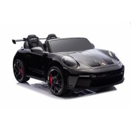 Porsche 911 GT3 2 places Noir Métallisé, voiture électrique pour enfant, 24 volts - 4 moteurs