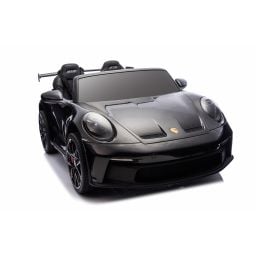 Porsche 911 GT3 2 places Noir Métallisé, voiture électrique pour enfant, 24 volts - 4 moteurs
